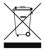 Crossed-out wheeled bin WEEE symbol for electrical and electronic equipment